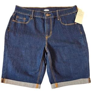 OLD NAVY denim shorts dark blue size 4